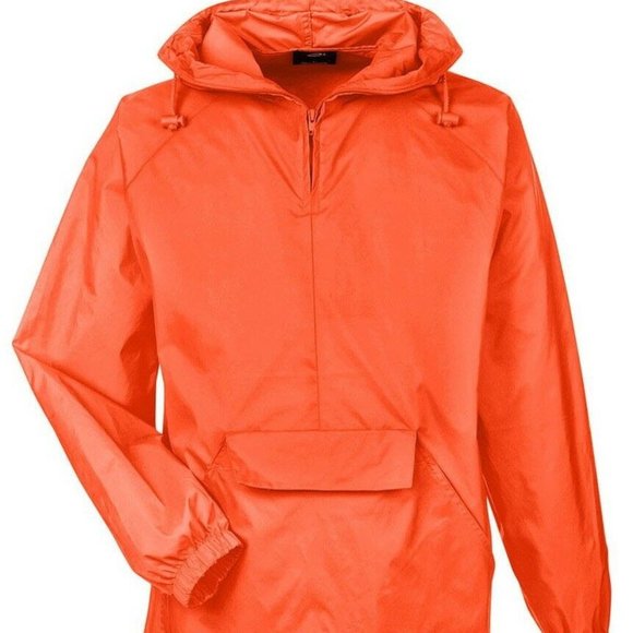 UltraClub Adult Quarter-Zip Hooded Pullover Pack-A - Picture 2 of 3